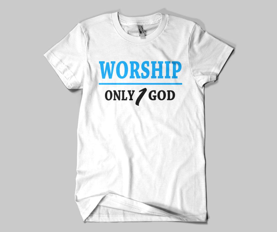 Worship Only 1 God T-shirt - GetDawah Muslim Clothing