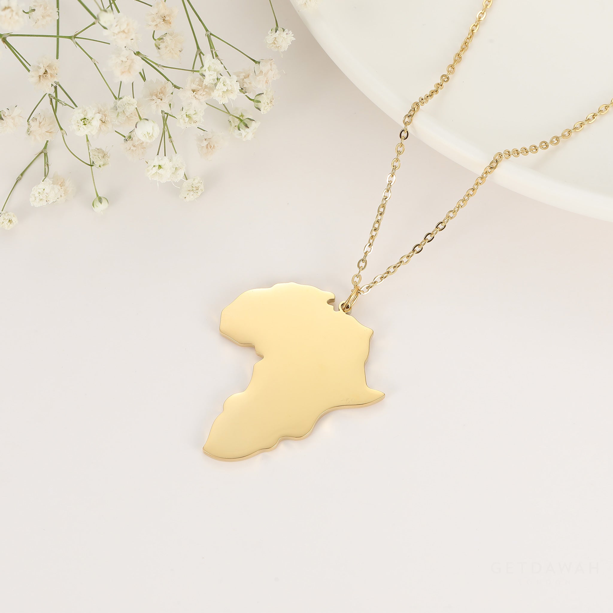 Country Map Necklace | Country Necklace | Getdawah