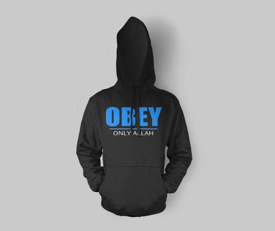 Obey Only Allah Hoodie - GetDawah Muslim Clothing