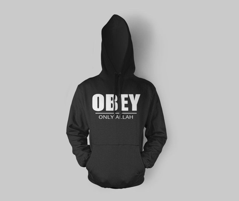 Obey Only Allah Hoodie - GetDawah Muslim Clothing