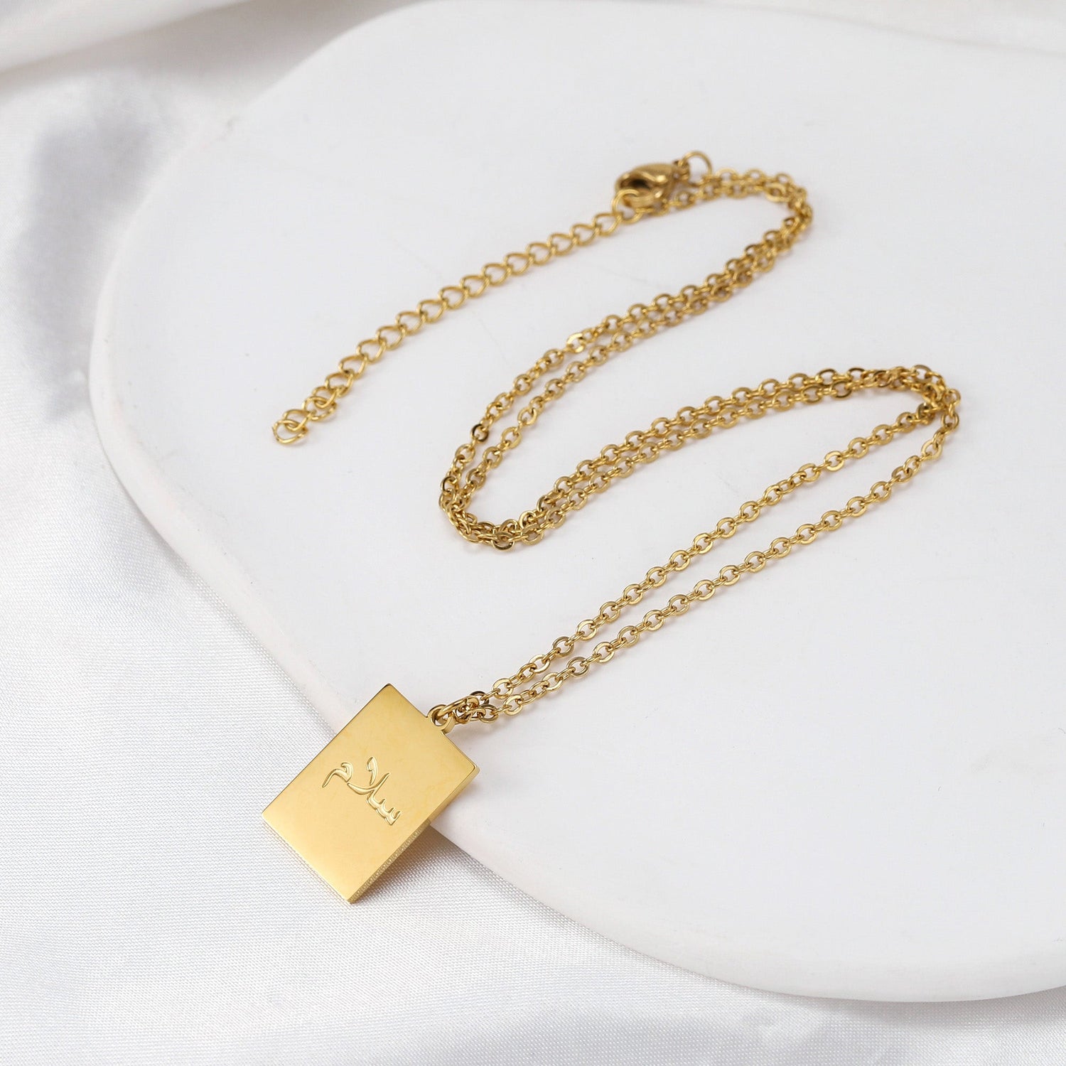 Salam Peace Arabic Necklace | Salam Necklace | Getdawah