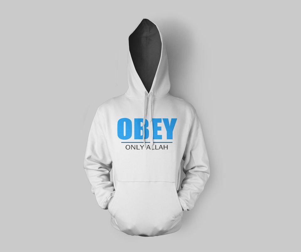 Obey Only Allah Hoodie - GetDawah Muslim Clothing