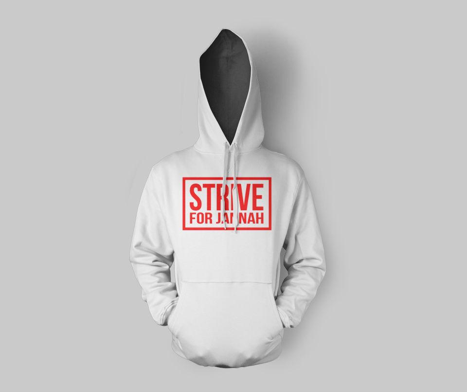 Strive4Jannah Hoodie - GetDawah Muslim Clothing