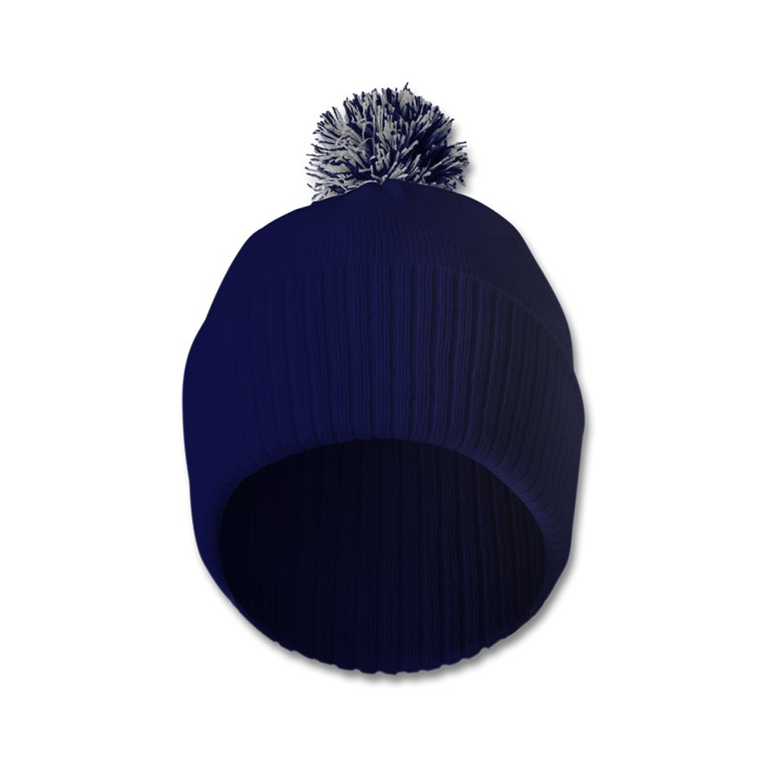 Custom Arabic Name Embroidered Bobble Beanie Hat
