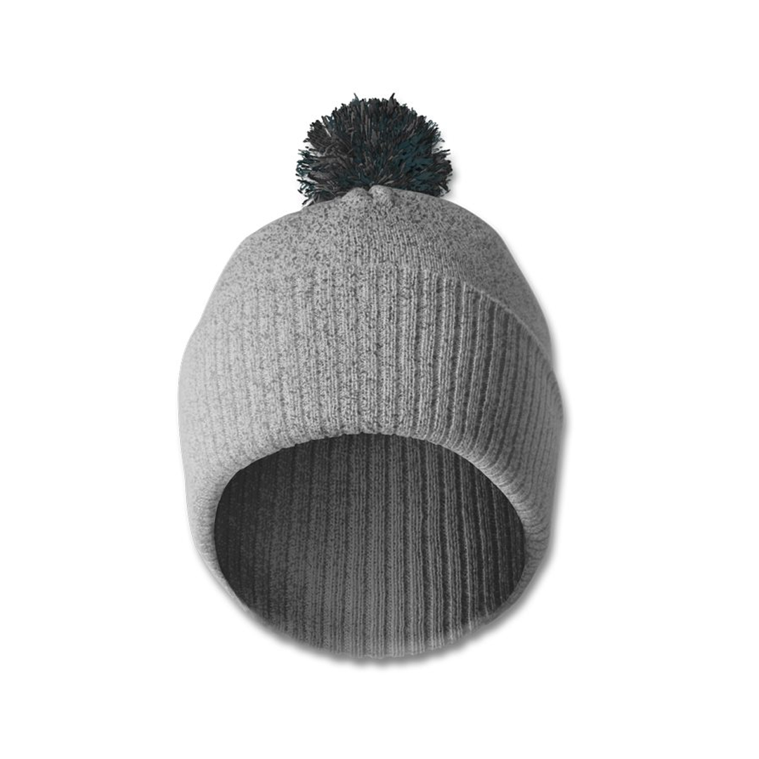 Custom Arabic Name Embroidered Bobble Beanie Hat