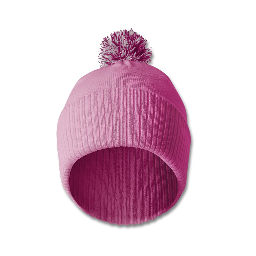 Custom Arabic Name Embroidered Bobble Beanie Hat