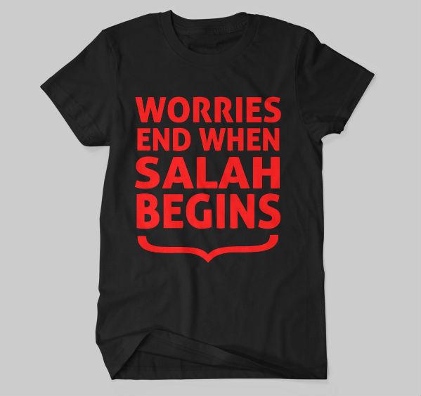 Worries End When Salah Begins T-shirt - GetDawah Muslim Clothing