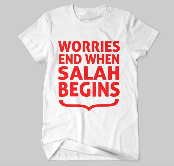 Worries End When Salah Begins T-shirt - GetDawah Muslim Clothing