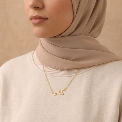Katie (كاتي) in Arabic Name Necklace