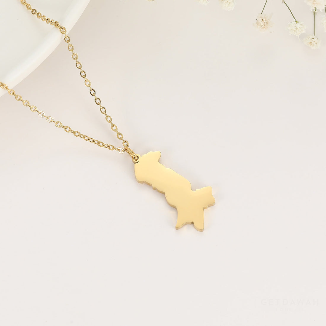 Pakistan Map Necklace