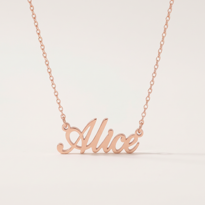 Custom English Name Necklace