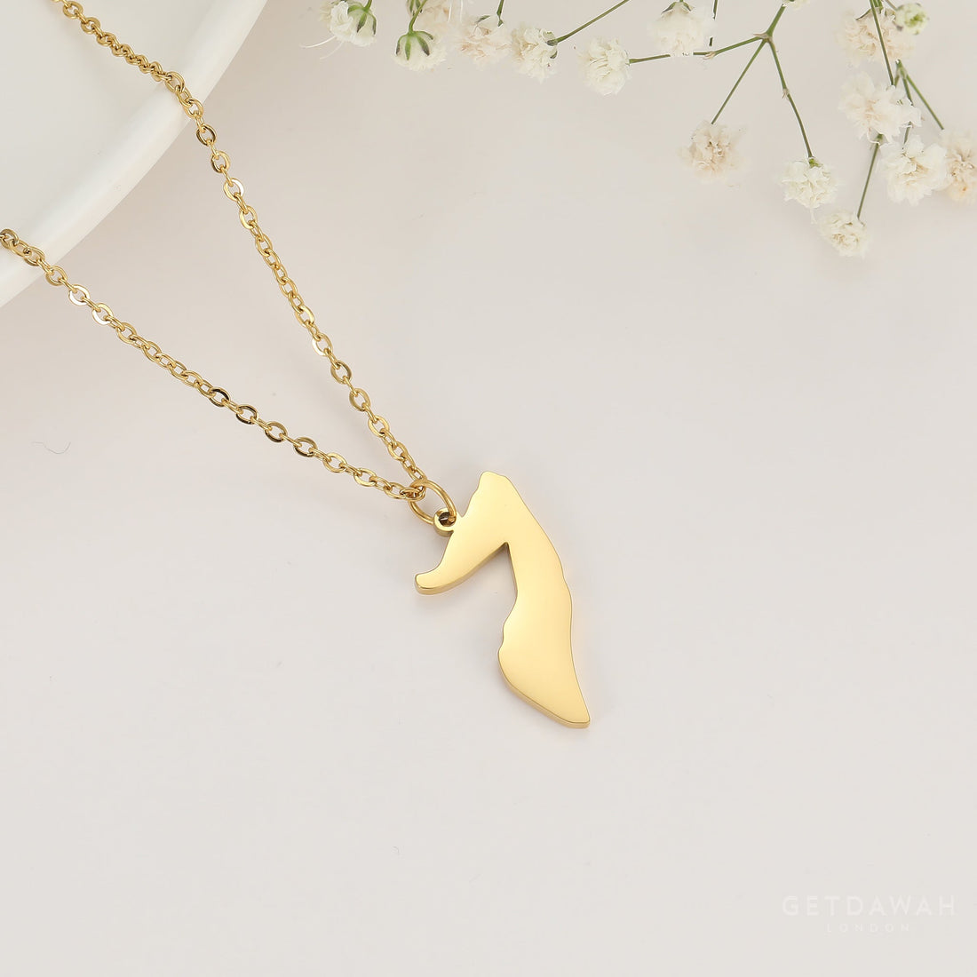 Somalia Map Necklace