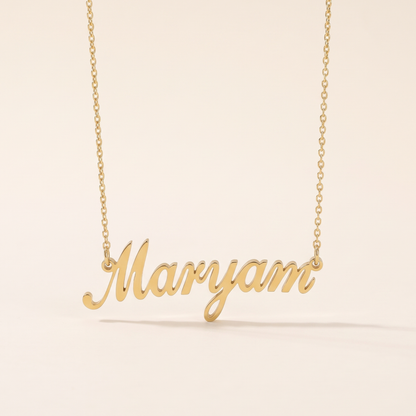 Custom English Name Necklace