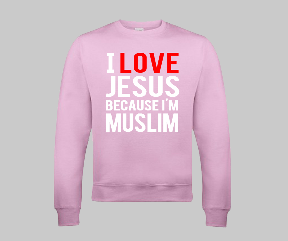 I love Jesus Sweatshirt - GetDawah Muslim Clothing