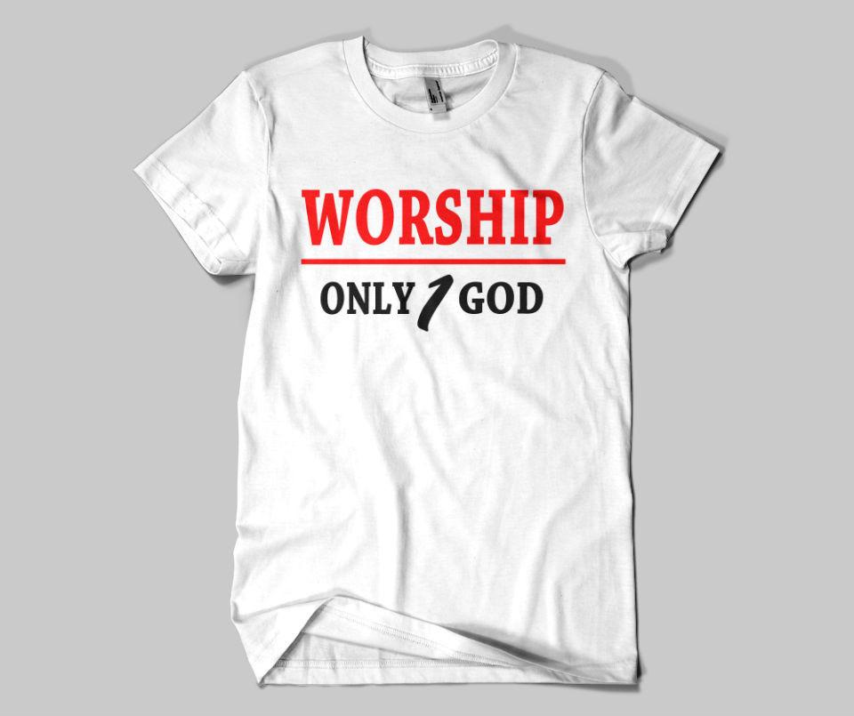 Worship Only 1 God T-shirt - GetDawah Muslim Clothing