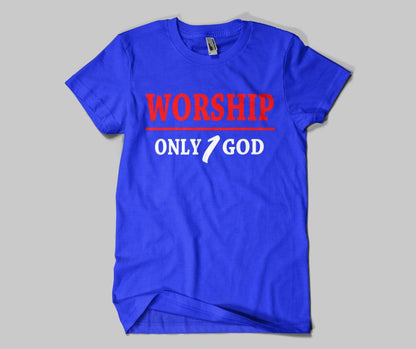 Worship Only 1 God T-shirt - GetDawah Muslim Clothing