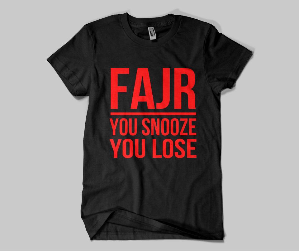 Fajr You Snooze You Lose  T-shirt - GetDawah Muslim Clothing