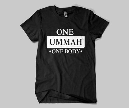 One Ummah One Body T-shirt - GetDawah Muslim Clothing