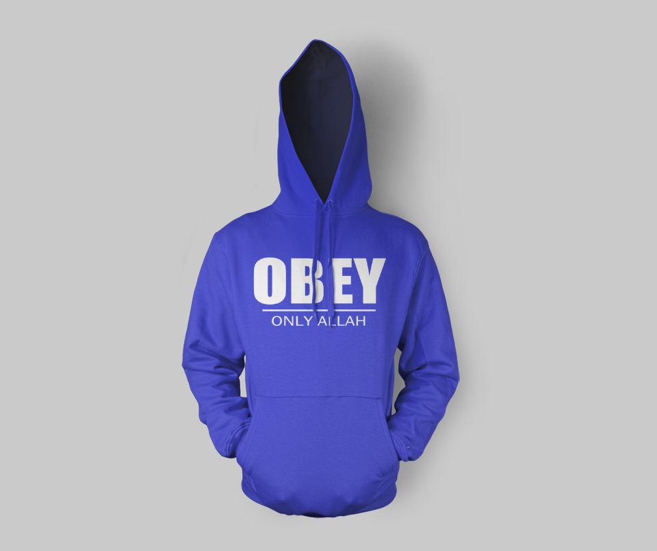 Obey Only Allah Hoodie - GetDawah Muslim Clothing