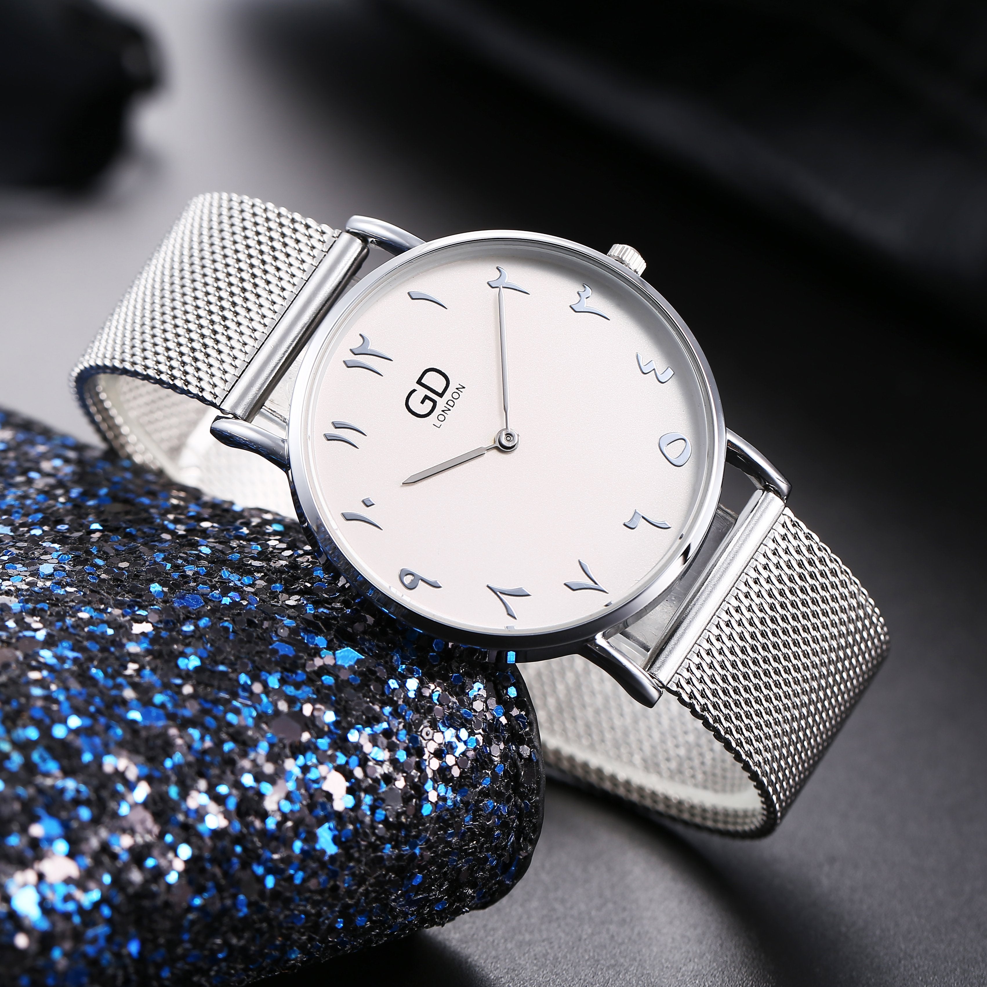 Minimalist | Silver Arabic Dial Watch + Free Gift Box