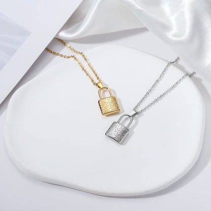 Prayer &amp; Patience Lock Necklace