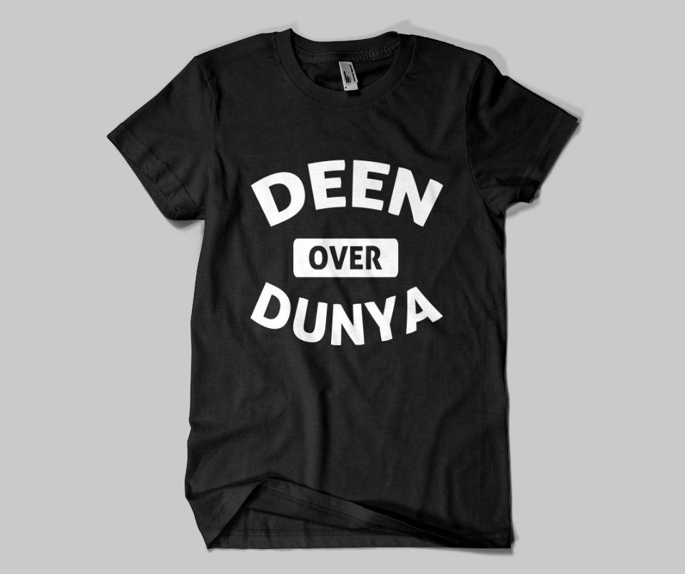 Deen Over Dunya T-shirt - GetDawah Muslim Clothing