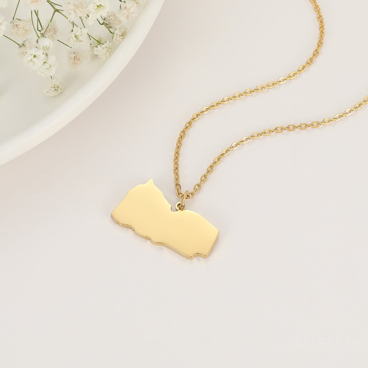 Country Map Necklaces