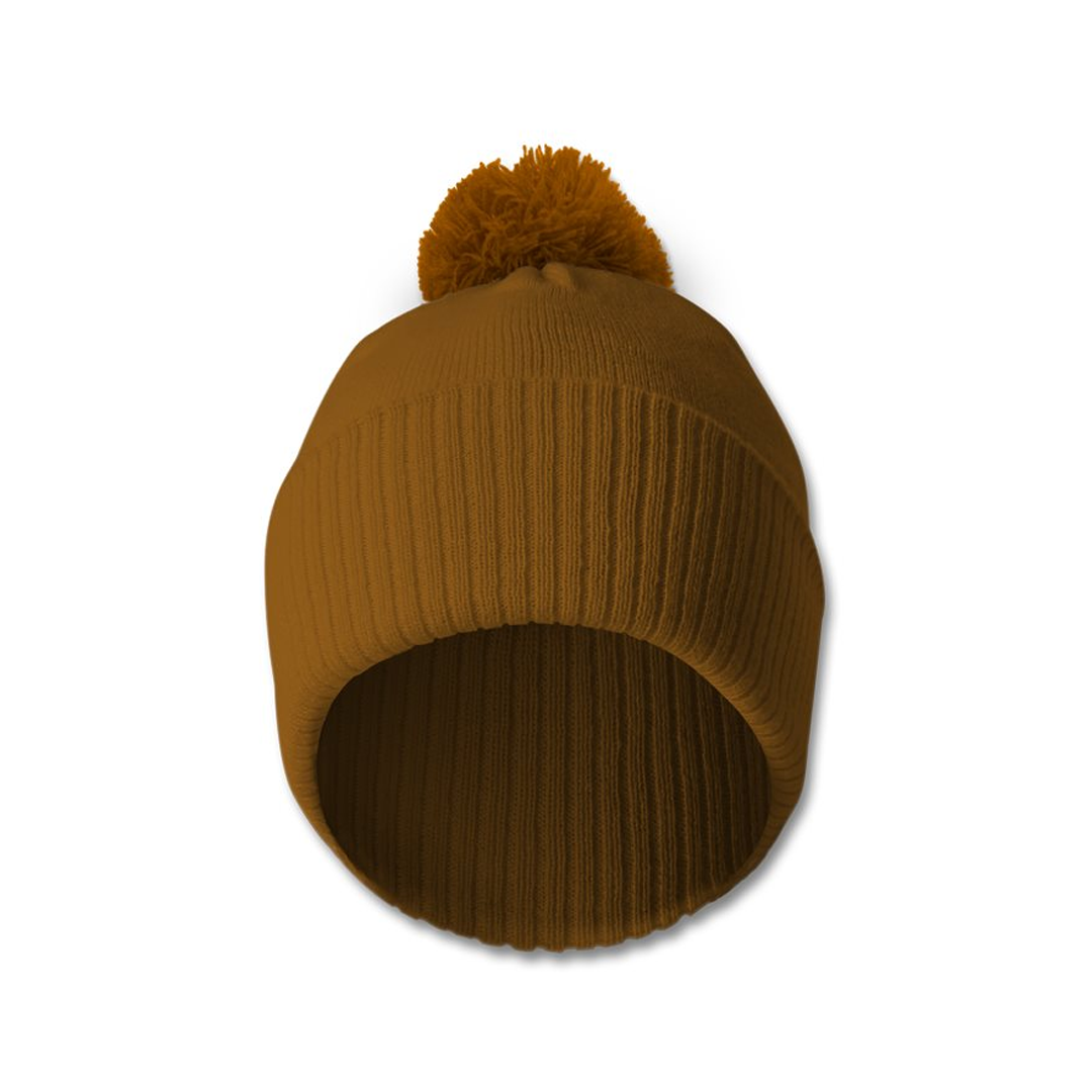Custom Arabic Name Embroidered Bobble Beanie Hat