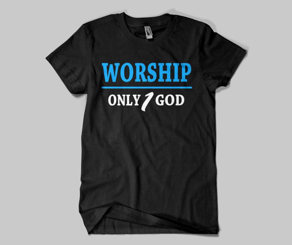 Worship Only 1 God T-shirt - GetDawah Muslim Clothing