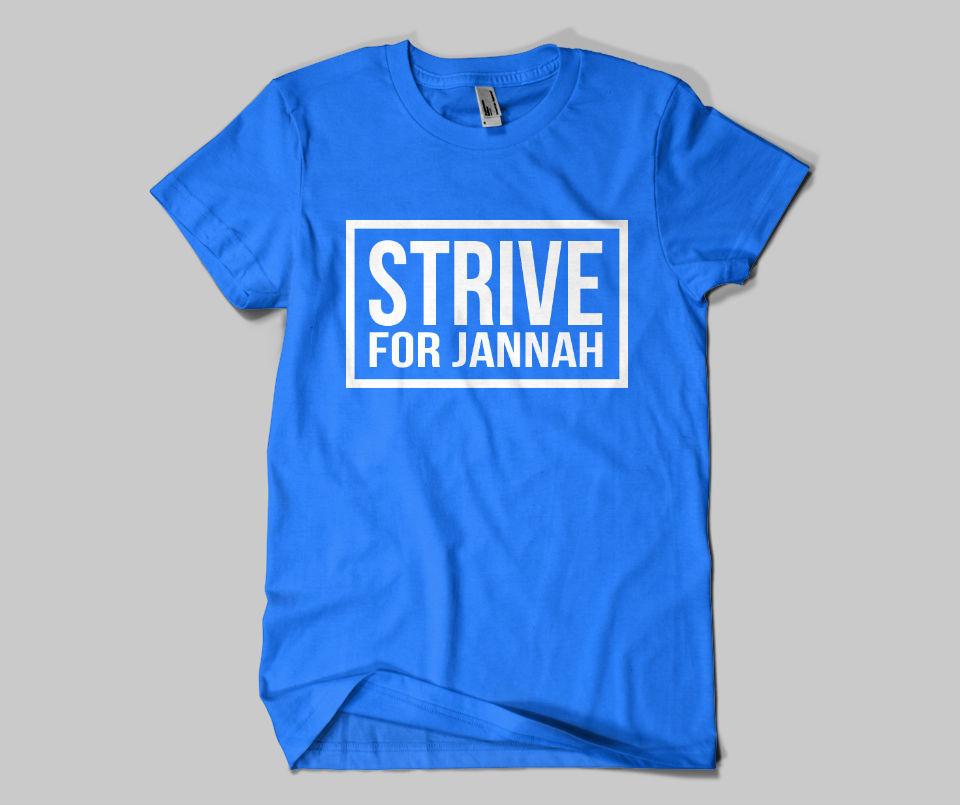 Strive For Jannah T-shirt - GetDawah Muslim Clothing